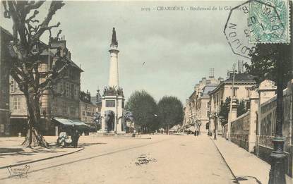 / CPA FRANCE 73 "Chambéry, bld de la Colonne"