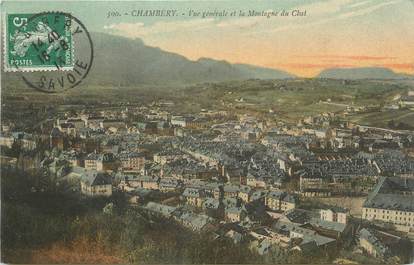 / CPA FRANCE 73 "Chambéry, vue générale et la montagne du chat"