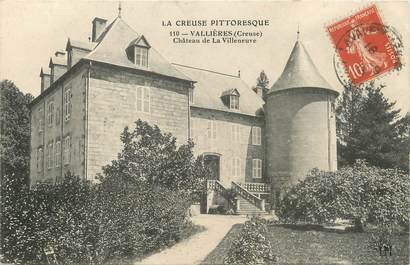 / CPA FRANCE 23 "Vallières, château de La Villeneuve"