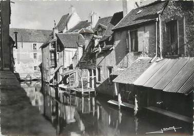 / CPSM FRANCE 45 "Montargis, la pêcherie, rue sur  l'eau"