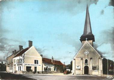 / CPSM FRANCE 45 "Ligny le Ribault, place de l'église"