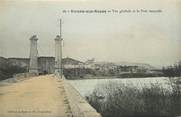 07 Ardeche CPA FRANCE 07 "Viviers sur Rhone, vue générale et le pont suspendu"