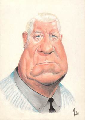  CPSM CARICATURE JEAN GABIN