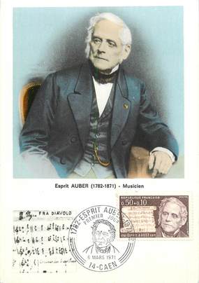  CPSM CARTE MAXIMUM / Musicien Esprit AUBER