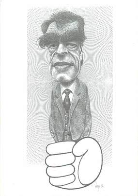 CPSM POLITIQUE / CARICATURE d'HENRI EMMANUELLI par B. VEYRI