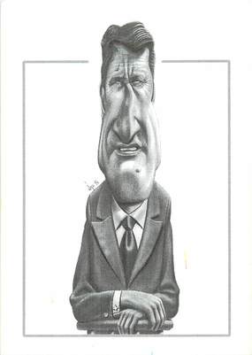 CPSM POLITIQUE / CARICATURE de PHILIPPE DE VILLIERS par B. VEYRI