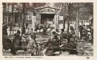 / CPSM FRANCE 75008 "Paris, les champs Elysées, le Guignol"