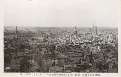 / CPSM FRANCE 33 "Bordeaux, vue panoramique prise de la Tour Saint Michel"