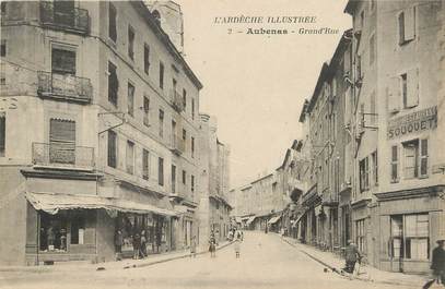 / CPA FRANCE 07 "Aubenas, Grand'rue"