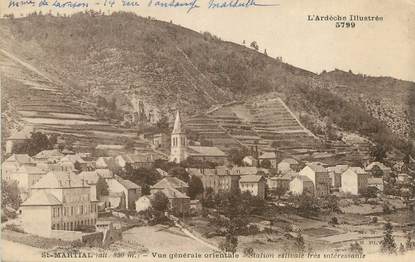 / CPA FRANCE 07 "Saint Martial, vue générale orientale"