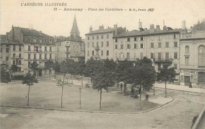 / CPA FRANCE 07 "Annonay, place des cordeliers "