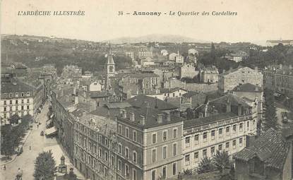 / CPA FRANCE 07 "Annonay, le quartier des Cordeliers"