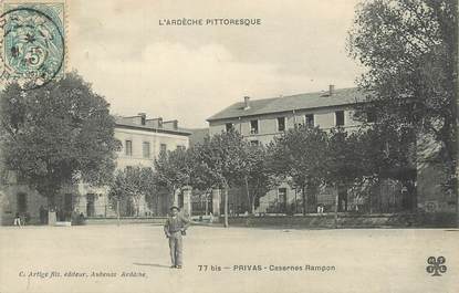 / CPA FRANCE 07 "Privas, caserne Rampon"