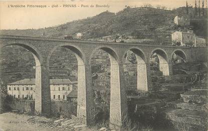 / CPA FRANCE 07 "Privas, pont de Bourdely"