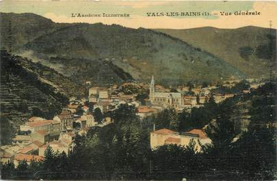 / CPA FRANCE 07 "Vals Les Bains, vue générale "