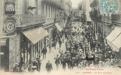 / CPA FRANCE 81 "Castres, la rue Gambetta"