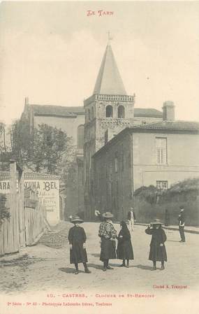 / CPA FRANCE 81 "Castres, clocher de Saint Benoist"