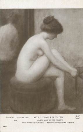 / CPA NU / SALON 1912 nr 1194 "Louis Picard, jeune femme à sa toilette"