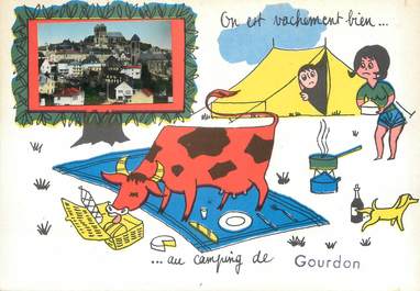 / CPSM FRANCE 46 "Gourdon"  / CAMPING