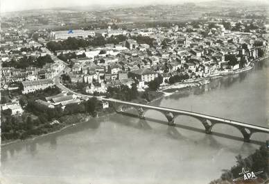 / CPSM FRANCE 47 "Tonneins, vue générale aérienne"