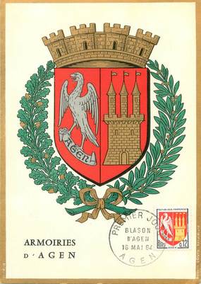 / CPSM FRANCE 47 "Armoiries d'Agen" / BLASON