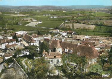 / CPSM FRANCE 47 "Lauzun, vue générale aérienne"