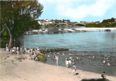 / CPSM FRANCE 47 "Clairac, vue générale de la plage"