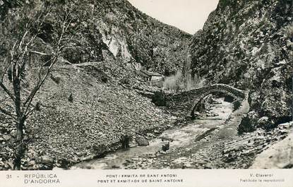CPSM ANDORRE "Pont et Ermitage de Saint Antoine"