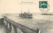 64 PyrÉnÉe Atlantique / CPA FRANCE 64 "Biarritz Pittoresque, le barre, entrée d'un croiseur nr 96"