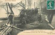 93 Seine Saint Deni / CPA FRANCE 93 "Saint Ouen illustré, un campement primitif dans l'Ile" / INONDATIONS DE JANVIER 1910"