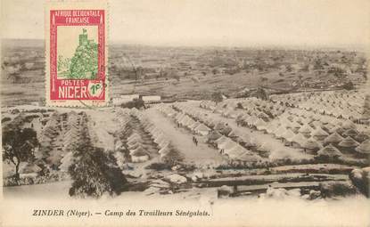 CPA  NIGER "Camp des Tirailleurs sénégalais"