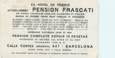 CPA ESPAGNE "Barcelone, Pension Frascati"