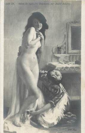 / CPA NU / SALON DE 1907 NR 2086 dt "Baigneuse par André Roberty"