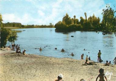 / CPSM FRANCE 47 "Sainte Bazeille, la plage"