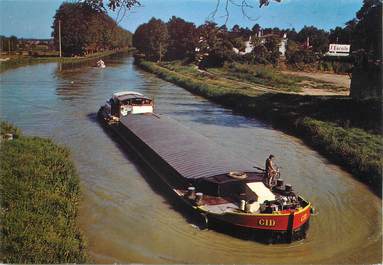 / CPSM FRANCE 47 "Pont des Sables, le canal du midi" / PENICHE