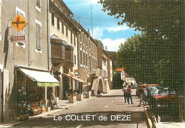 / CPSM FRANCE 48 "Le Collet de Dèze, la rue principale"