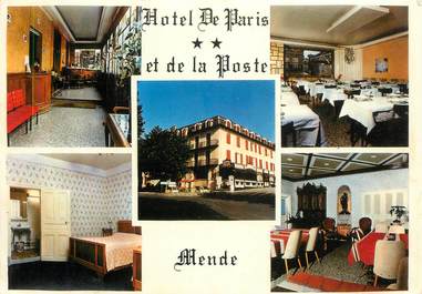 / CPSM FRANCE 48 "Mende, hôtel de Paris et de la poste"