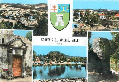 / CPSM FRANCE 48 "Souvenir du Malzieu ville"