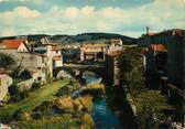 48 Lozere / CPSM FRANCE 48 "Langogne, le pont vieux sur le Langouyrou"