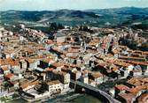 48 Lozere / CPSM FRANCE 48 "Langogne, vue générale aérienne"