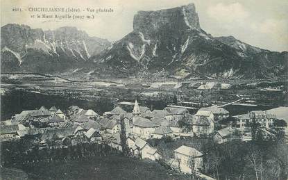 / CPA FRANCE 38 "Chichilianne, vue générale, le Mont Aiguille"