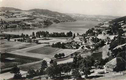 / CPSM FRANCE 38 "Paladru, vue générale sur le lac"