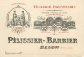 13 Bouch Du Rhone / CPA FRANCE 13 "Salon, Pelissier Barbier" / HUILERIE SAVONNERIE / CARTE PUBLICITAIRE / DOS NON CP