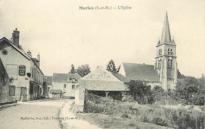 / CPA FRANCE 77 "Marles, l'église"