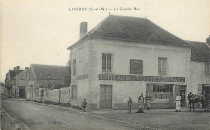 / CPA FRANCE 77 "Liverdy, la grande rue"