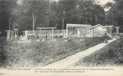 / CPA FRANCE 77 "Ville de Paris, école de Plain Air"