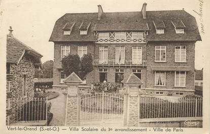 / CPA FRANCE 91 "Vert Le Grand, villa scolaire du 3ème arrondissement"