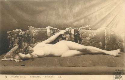 / CPA NU / SALON 1904 "Grandjean, sommeil"