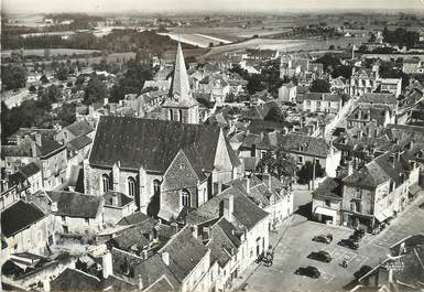 / CPSM FRANCE 49 "Brissac, l'église et la place"