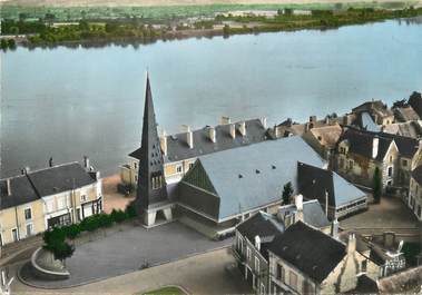 / CPSM FRANCE 49 "Ingrandes sur Loire, la Loire et nouvelle église"